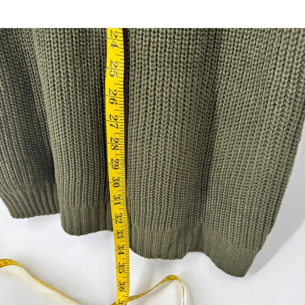 NWT VICI-Nordstrom Colorblock Mock Neck Knit Sweater Dress‎ Olive Cream Black XS - Picture 7 of 13